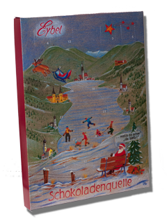 Adventskalender mit 300g Pralinen